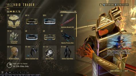 baro ki'teer items|Baro Ki'teer inventory and recommendations 2023.